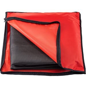6 x 10 Ft Welding Blanket Black Fiberglass Blanket Portable Fiberglass Fire Retardant Blanket Welding Mat Welding Fireproof Thermal Resistant Insulation With Carry Bag