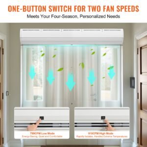 60 commercial indoor air curtain super power 2 speeds 1500cfm wall mounted air curtains for doors indoor over door fan with heavy duty limit switch easy install 110v unheated 3.jpg