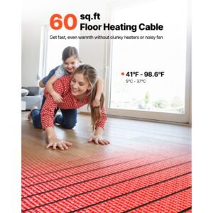 60 sqft floor heating mat system 120v electric radiant heated floor system with decoupling membrane smart control thermostat alarm easy installation for tile stone vinyl 1.jpg
