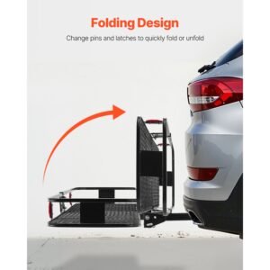 60 x 20 x 6 hitch cargo carrier 500 lbs capacity hitch cargo carrier with cargo net waterproof cargo bag folding hitch mount cargo carrier with hitch lock for 2 receiver fit for suvs 4.jpg