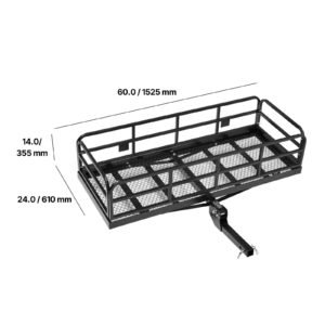 60 x 24 x 14 hitch cargo carrier 500 lbs capacity hitch cargo carrier with anti rattle hitch stabilizer folding hitch mount cargo carrier with pins and latches fit for suvspickup trucks 3.jpg