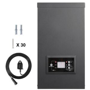600W Landscape Transformer, Timer & Photocell Sensor Equipped, Weatherproof Outdoor Lighting Converter, 120V AC to 12V/14V AC, Ideal for Exterior, Spotlight, Pathway, Pool Lighting, ETL Certi