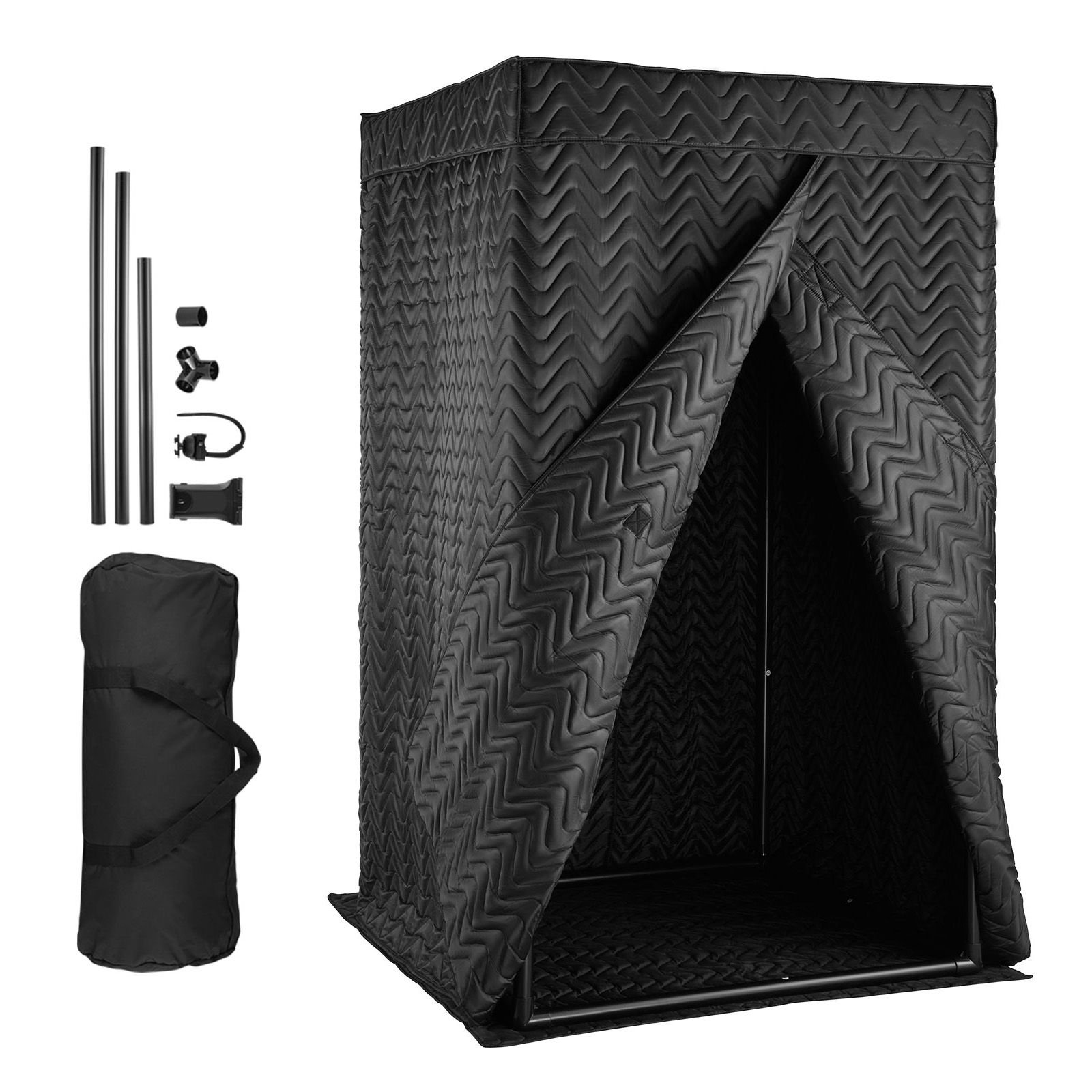 6.56 ft portable vocal booth pro grade recording studio for echo free vocals
