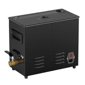 6L Ultra Sonic Cleaner, 180W Digital Ultrasonic Cleaning Machine with Gentle Mode & Upgraded Degassing, 40kHz Industrial Ultrasound Cleaner with Heater & Timer for Retainer, Jewelry, Tools