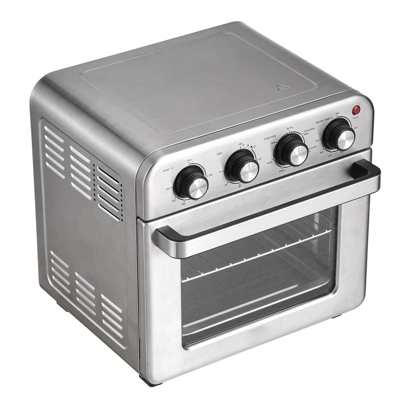 7 in 1 air fryer toaster oven 18l convection oven 1700w stainless steel toaster ovens countertop combo with grill pizza pan gloves 6 slices toast 12 inch pizza home and commercial use.jpg