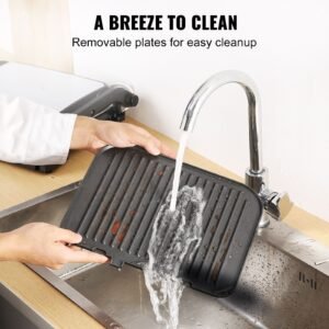 7 in 1 commercial electric griddle 144 1800w indoor countertop grill restaurant teppanyaki grill with non stick iron cooking plate 0 446 fahrenheit adjustable temp control 110v 2.jpg
