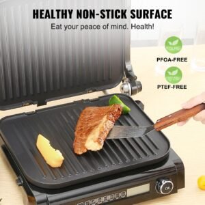 7 in 1 commercial electric griddle 144 1800w indoor countertop grill restaurant teppanyaki grill with non stick iron cooking plate 0 446 fahrenheit adjustable temp control 110v 3.jpg