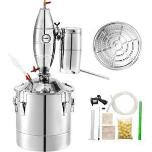 70l 185gal water alcohol distiller 304 stainless steel alcohol still wine making boiler home kit with thermometer for whiskey brandy essential sliver 3.jpg