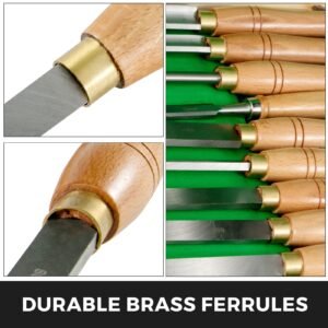 8 piece wood lathe chisel set hss steel wood carving cutting tools for hardwood includes bonus chisel wooden storage case 3.jpg