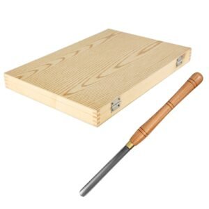 8 piece wood lathe chisel set hss steel wood carving cutting tools for hardwood includes bonus chisel wooden storage case.jpg