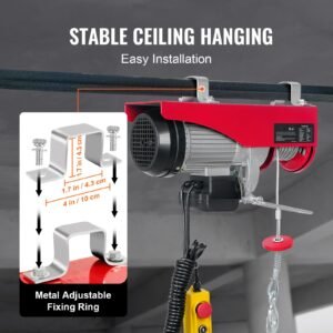880lbs electric hoist with 14ft wired remote control 110v electric hoist attic lift 20 40 ft lifting height for garage attic warehouse factory 2.jpg
