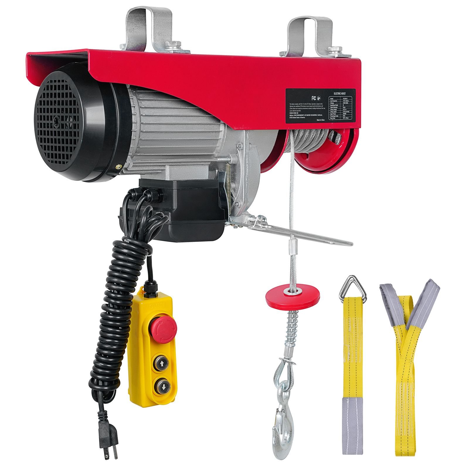 880lbs electric hoist with 14ft wired remote control 110v electric hoist attic lift 20 40 ft lifting height for garage attic warehouse factory.jpg