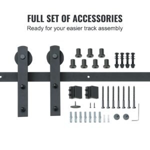 8ft sliding barn door hardware kit 330lbs loading heavy duty barn door track kit for single door fit 37 43ft wide and 13 18 thick door panel with smooth silent pulley i shape 3.jpg