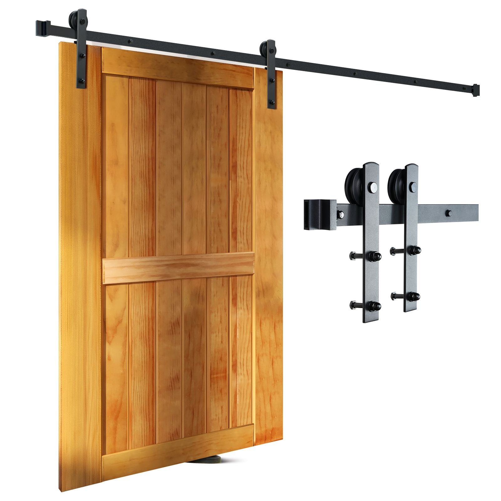 8ft sliding barn door hardware kit 330lbs loading heavy duty barn door track kit for single door fit 37 43ft wide and 13 18 thick door panel with smooth silent pulley i shape.jpg
