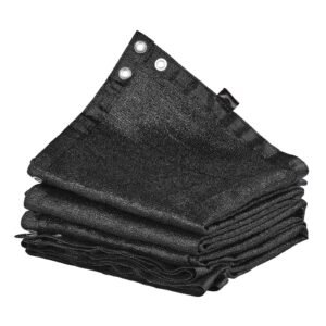 90 sun shade cloth 10 x 10 ft pergola shade cover with stainless steel grommets sun shades canopy privacy screen with 140 gsm hdpe material for outdoor patio garden and backyard black 2.jpg