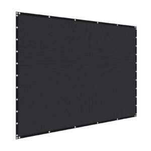 90% Sun Shade Cloth, 10 x 10 ft Pergola Shade Cover with Stainless Steel Grommets, Sun Shades Canopy Privacy Screen with 140 GSM HDPE Material, for Outdoor, Patio, Garden, and Backyard (Black)