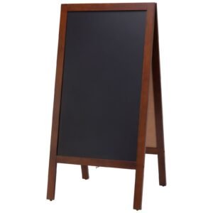 a frame chalkboard sign double sided sidewalk signs freestanding vintage wooden chalk board with chalks magnetic eraser rustic brown outdoor sandwich board 20x40 kitchen home wedding 4.jpg