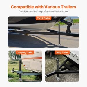 a frame trailer jack 2000 lbs dynamic load capacity trailer jack stand with handle rectangular footpad 15 inch vertical travel suitable for rv horse utility trailers yacht trailers 4.jpg