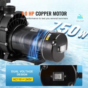 above ground pool pump 1hp 80 gpm max flow single speed swimming pool pump 110v240v 3450rpm 344ft max head pool pump with filter basket for above ground pools hot tubs spas 2.jpg