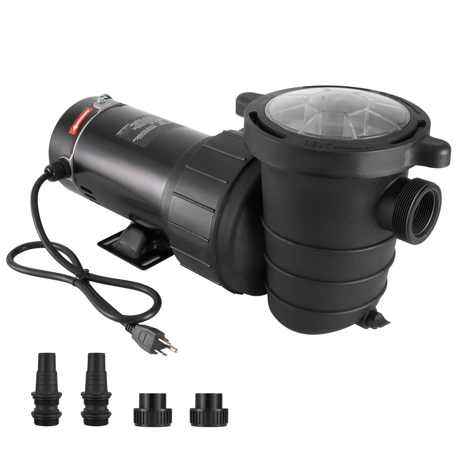 above ground pool pump 1hp 80 gpm max flow single speed swimming pool pump 120v 3450 rpm 36 ft max head lift pool pump with filter basket for above ground pools hot tubs spas.jpg