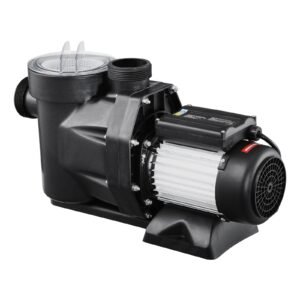 above ground pool pump 2 hp 135 gpm max flow single speed swimming pool pump 220v 3450 rpm 61 ft max head lift with pp shell strainer basket 122 fahrenheit max water temp no plug 2.jpg
