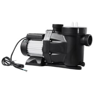 above ground pool pump 2 hp 135 gpm max flow single speed swimming pool pump 220v 3450 rpm 61 ft max head lift with pp shell strainer basket 122 fahrenheit max water temp no plug 4.jpg