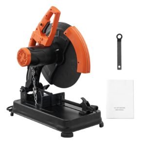Abrasive Chop Saw, 14"/355mm Blade Diameter Cut Off Saw, 2300W 3600RPM Steel Cutting Machine, 0-45° Adjustable Angle Miter Saw for Cutting Metal Cutting Chop Saw for Steel/Rebar/Iron/Aluminum