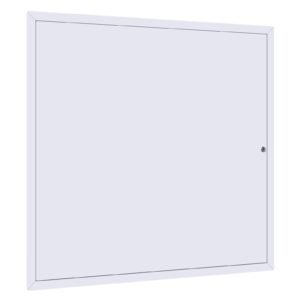 Access Panel for Drywall, 25.2 x 25.2 in Galvanized Steel Access Door, Easy Install Hinged Service Panel with Key, for Ceiling Plumbing Electrical, 24.4 x 24.4 in Cutout Size, White
