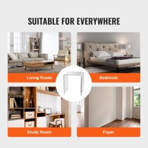 acrylic end table 2 pcs c shaped lucite side tables clear acrylic side table for drink food snack used in living room bedroom and study 1.jpg