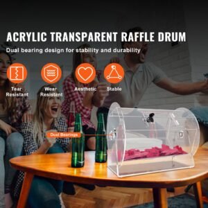 acrylic raffle drumprofessional raffle ticket spinning cage with 2 keys transparent lottery spinning drawing holds 5000 tickets or 200 raffle balls raffle ticket box for lottery games bingo 1.jpg