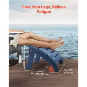 adirondack ottoman 187l x 189w x 138h inch hdpe plastic folding adirondack ottoman weather resistant foot rest for adirondack chair widely used for outside porch pool lawn backyard blue 5.jpg