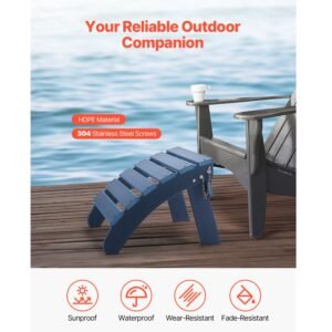 adirondack ottoman set of 2 187l x 189w x 138h inch hdpe plastic folding adirondack ottoman weather resistant foot rest for adirondack chair used for outside porch pool lawn backyard blue 3.jpg
