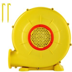Air Blower, 450W 0.6HP Inflatable Blower, Portable and Powerful Bounce House Blower, 1750Pa Commercial Air Blower Pump Fan, Used for Inflatable Bouncy Castle and Jump Tested to UL Standards