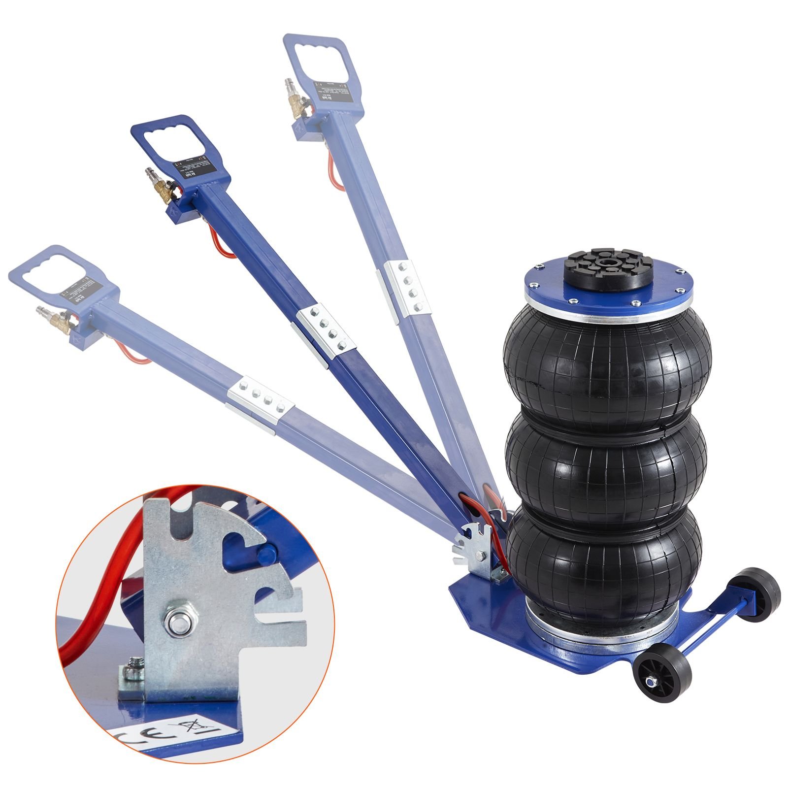 air jack 3 ton6600 lbs triple bag air jack airbag jack with six steel pipes lift up to 177 3 5 s fast lifting pneumatic jack with adjustable long handles for cars garages repair blue.jpg