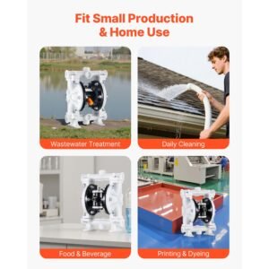 air operated double diaphragm pump 44 gpm 1 12 inch inlet outlet pneumatic waste oil transfer pump max 100 psi polypropylene body air operated for diesel grease kerosene gasoline 5.jpg