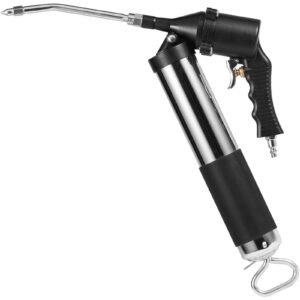 air operated grease gun 6000psi 14 oz400 cc capacity heavy duty pneumatic grease gun with 185 inch flexible hose 1 black flat coupler pointed coupler bent metal pipe locking clamp coupler 4.jpg