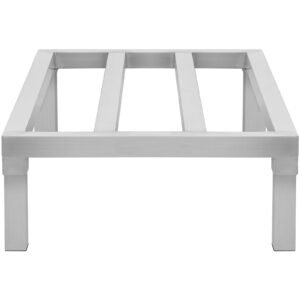 aluminum dunnage rack 36 x 20 commercial food floor rack 8 off the floor 1800 lbs capacity all welded aluminum storage rack for storage in restaurants kitchens garages and vehicles 2.jpg