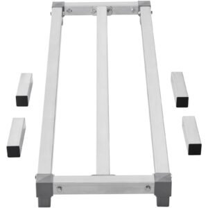 Aluminum Dunnage Rack, 48' x 14' Commercial Food Floor Rack, 8' Off the Floor, 1000 lbs Capacity All-Welded Aluminum Storage Rack, for Storage in Restaurants, Kitchens, Garages and Vehicles