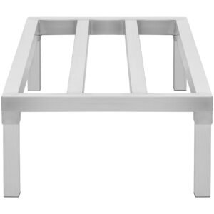 aluminum dunnage rack 48 x 20 commercial food floor rack 12 off the floor 1800 lbs capacity all welded aluminum storage rack for storage in restaurants kitchens garages and vehicles 2.jpg