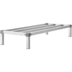 Aluminum Dunnage Rack, 48' x 20' Commercial Food Floor Rack, 8' Off the Floor, 1000 lbs Capacity All-Welded Aluminum Storage Rack, for Storage in Restaurants, Kitchens, Garages and Vehicles