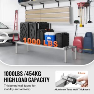 aluminum dunnage rack 60 x 20 commercial food floor rack 12 off the floor 1000 lbs capacity all welded aluminum storage rack for storage in restaurants kitchens garages and vehicles 1.jpg