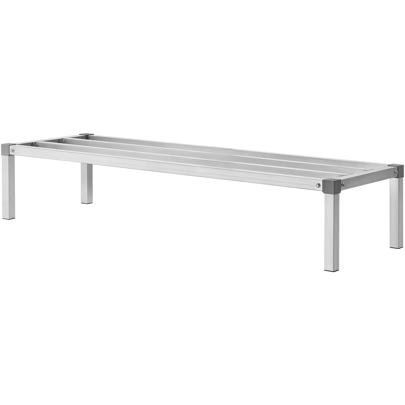 aluminum dunnage rack 60 x 20 commercial food floor rack 12 off the floor 1000 lbs capacity all welded aluminum storage rack for storage in restaurants kitchens garages and vehicles.jpg