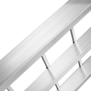 Aluminum Ramps, 1500 lbs Folding Loading Ramps for Pickup Trucks Bed, Trailers Ramp with Load Straps for Dirt Bike, UTV, ATV, Trucks, Lawn Mowers, Snowblower, Cargo Trailer, 89"L x 12"W, 2 Pcs