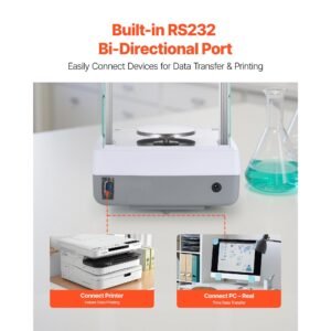 analytical balance, 120 g x 0.001 g high precision accuracy lab scale, g/oz/ct/mg 4 units electronic digital analytical balance with glass draft shield, for laboratory jewelry pharmacy