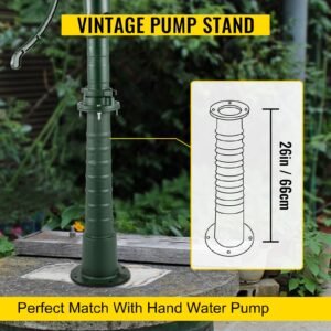 antique hand water pump stand pitcher pump stand cast iron well pump stand with pre set 05 holes for easy installation old fashion pitcher hand pump stand for home yard pond garden outdoors g 1.jpg