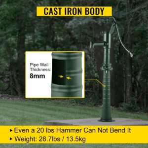 antique hand water pump stand pitcher pump stand cast iron well pump stand with pre set 05 holes for easy installation old fashion pitcher hand pump stand for home yard pond garden outdoors g 2.jpg