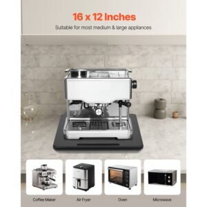 appliance slider large 16 x 12 inch rolling sliding tray with silent rubber wheels hollow handle easy to clean appliance rolling tray for coffee maker kitchen countertop black 2.jpg