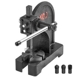 Arbor Press, 0.5 Ton Manual Arbor Press, 4.6" Maximum Height, Cast Iron Heavy-duty Manual Desktop Arbor Press, Precision Hand Press for Stamping, Bending, Stretching, Forming