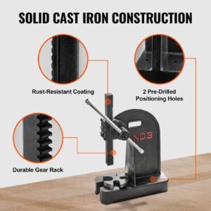 arbor press 3 ton manual arbor press 122 maximum height cast iron heavy duty manual desktop arbor press precision hand press for stamping bending stretching forming 5.jpg