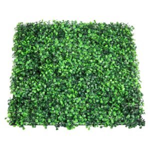 Artificial Boxwood Panel UV 24pcs Boxwood Hedge Wall Panels Artificial Grass Backdrop Wall 20" X 20" 4 cm Green Grass Wall Fake Hedge for Decor Privacy Fence Indoor Outdoor Garden Backyard